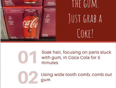 Remove Gum from Hair with Coca-Cola